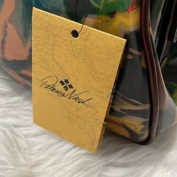 PATRICIA Nash Winter Bloom Gracchi Leather Satchel - Picture 14 of 16